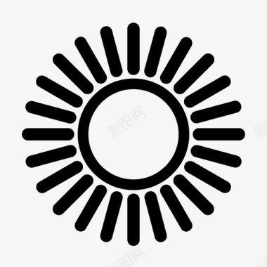 太阳烈日阳光图标图标