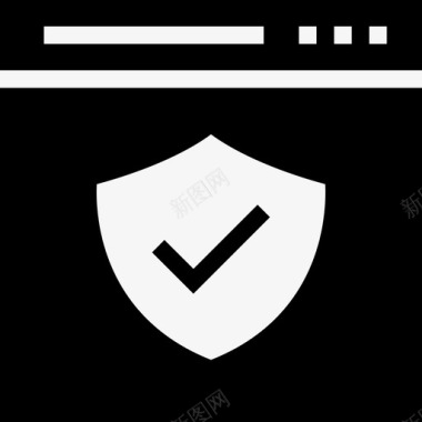网络安全保护保护盾图标图标