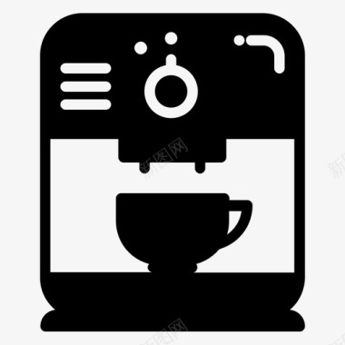 咖啡机咖啡因杯子图标图标
