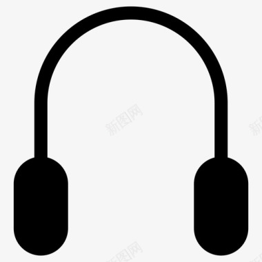 耳机音频音乐歌曲图标图标