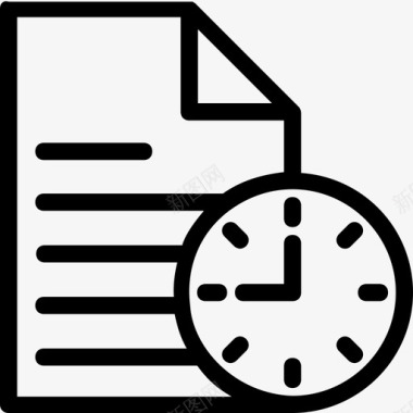 时间表时钟文件图标图标
