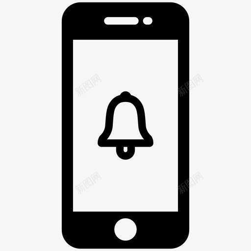 手机手机报警手机提醒图标svg_新图网 https://ixintu.com 手机 手机报警 手机提醒