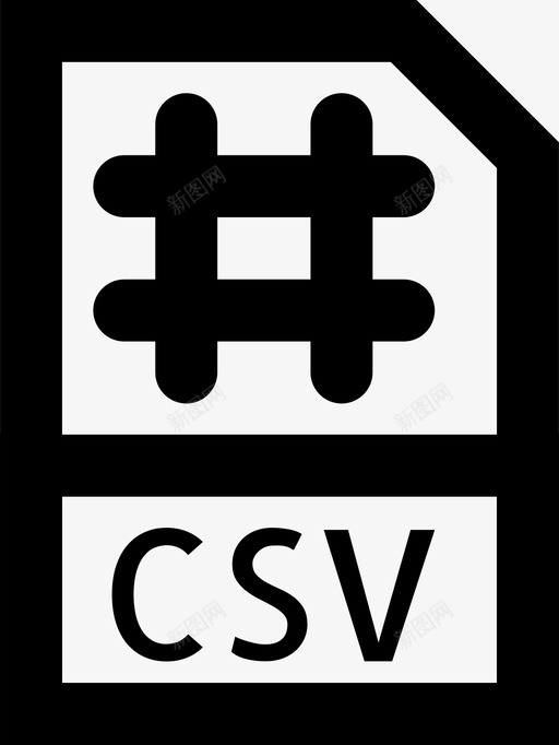 csv文件文档扩展名图标svg_新图网 https://ixintu.com csv文件 smashicons文件类型mdoutline 扩展名 文档 格式