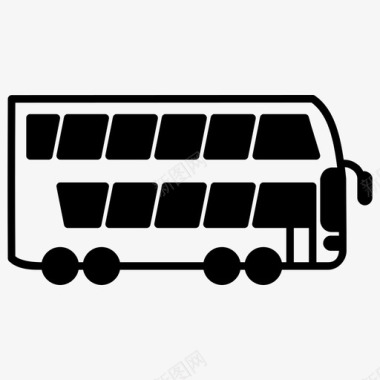 校车城市巴士精品巴士图标图标
