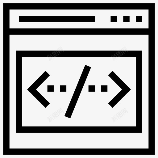 编码计算机html图标svg_新图网 https://ixintu.com html 在线 编码 网页 网页设计开发 计算机