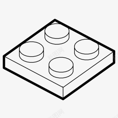 乐高积木建筑游戏图标图标