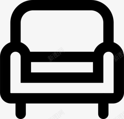 扶手椅物品家具图标图标