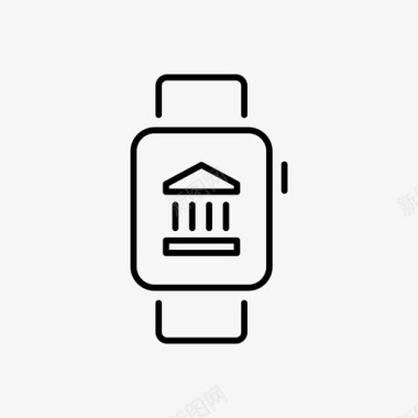 苹果手表银行苹果手表设备图标图标