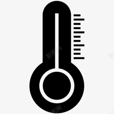 温度计教育热量图标图标