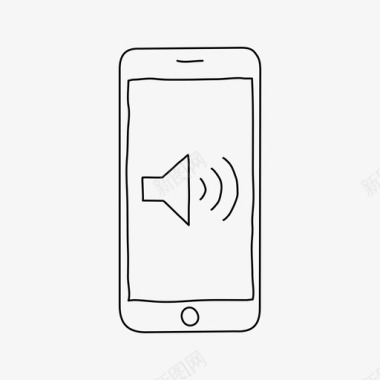 iphone扬声器音频设备图标图标
