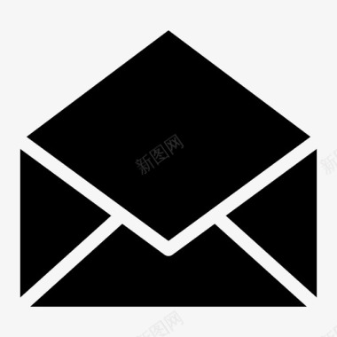 电子邮件信封新电子邮件图标图标