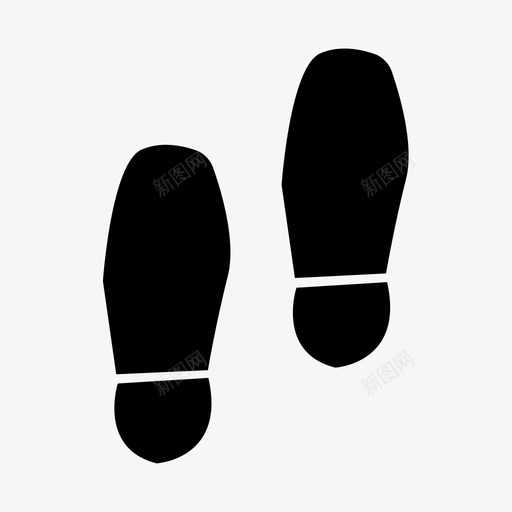 脚印脚鞋图标svg_新图网 https://ixintu.com 台阶 脚 脚印 走路 鞋 鞋印