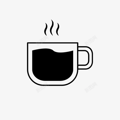 咖啡热咖啡马克杯图标svg_新图网 https://ixintu.com 动画咖啡 咖啡 热咖啡 马克杯