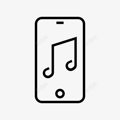 音乐苹果音乐iphone图标svg_新图网 https://ixintu.com iphone itunes 智能手机 苹果音乐 音乐 音量
