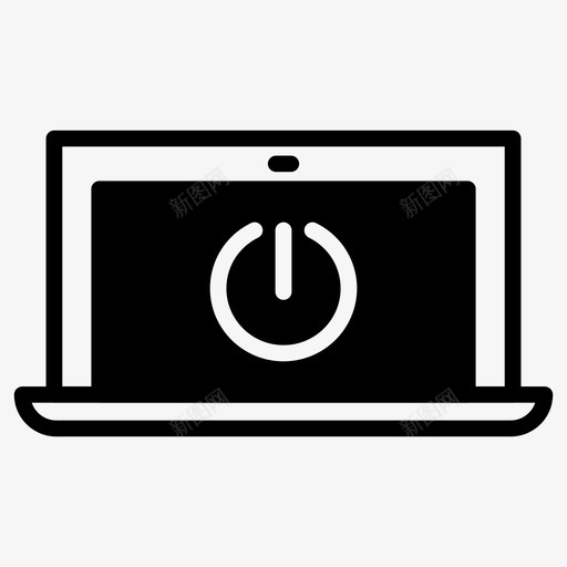 打开笔记本电脑图标svg_新图网 https://ixintu.com 打开笔记本电脑图标