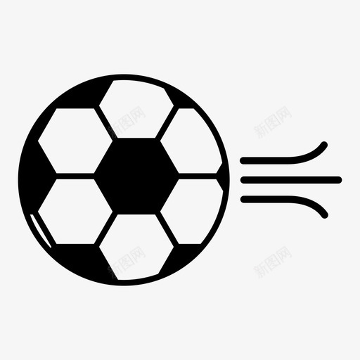 足球踢球运动图标svg_新图网 https://ixintu.com 足球 踢球 运动
