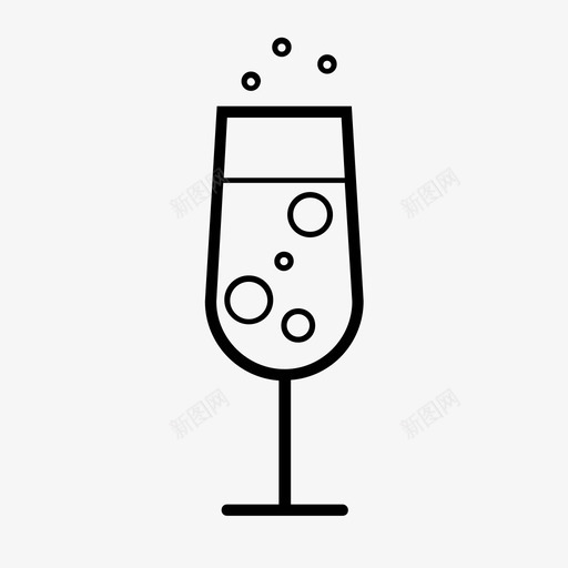 起泡酒玻璃杯柠檬水图标svg_新图网 https://ixintu.com 柠檬水 水 玻璃杯 起泡酒 食品饮料