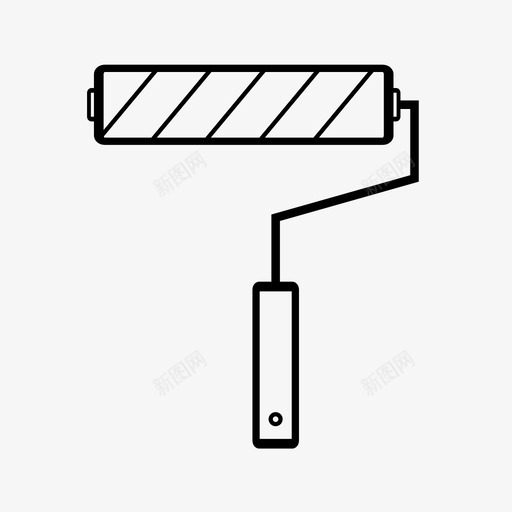 油漆辊把手油漆图标svg_新图网 https://ixintu.com 把手 油漆 油漆辊