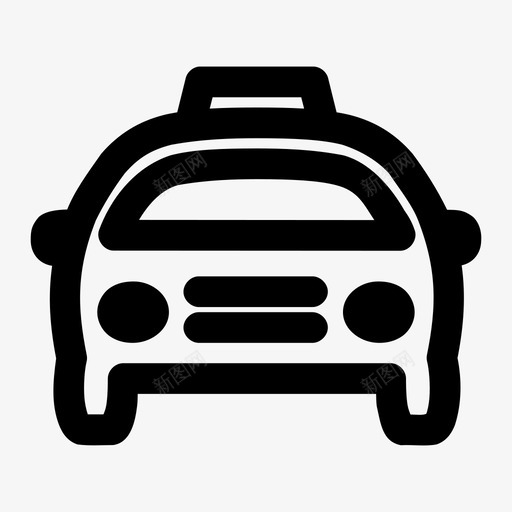 出租车汽车小汽车图标svg_新图网 https://ixintu.com 出租车 小汽车 汽车 高级轿车