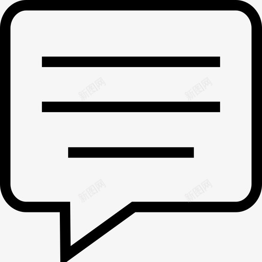 支持聊天评论图标svg_新图网 https://ixintu.com ios网络用户界面线图标 支持 聊天 评论 语音气泡 谈话