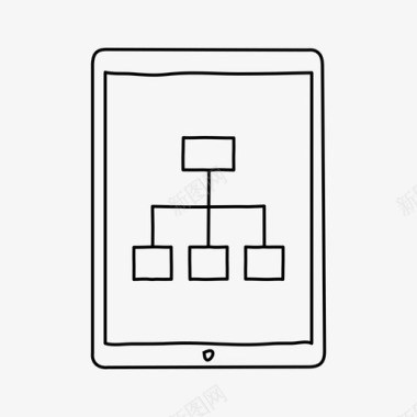 ipad站点地图图表设备图标图标