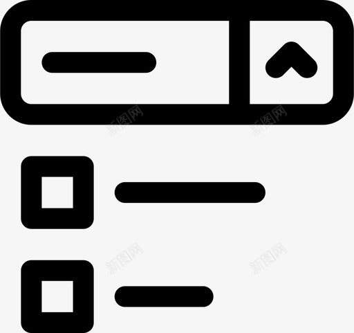 下拉列表界面选择图标svg_新图网 https://ixintu.com ui ux 下拉列表 用户界面 界面 网站 选择