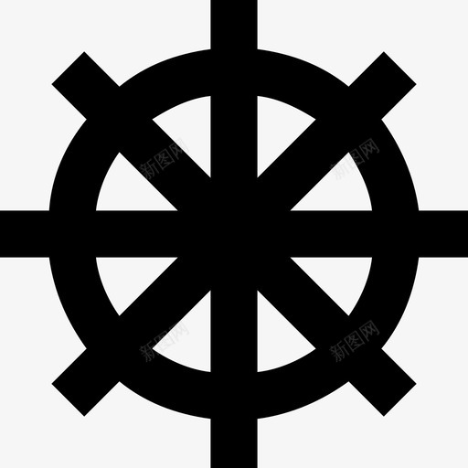 舵手船控制器船舵图标svg_新图网 https://ixintu.com 一套线要素图标 舵手 船控制器 船舵 船轮