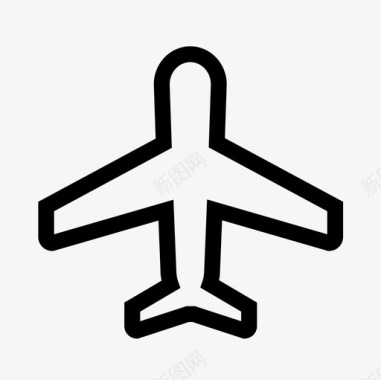 飞机飞行运输图标图标