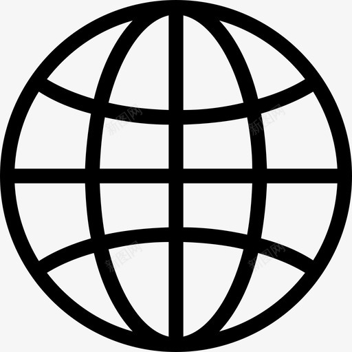 全球地球网格图标svg_新图网 https://ixintu.com 互联网 全球 地球 搜索引擎优化和营销 星球 网格