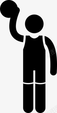 排球运动员服装人图标图标
