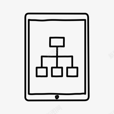 ipad站点地图设备手绘图标图标