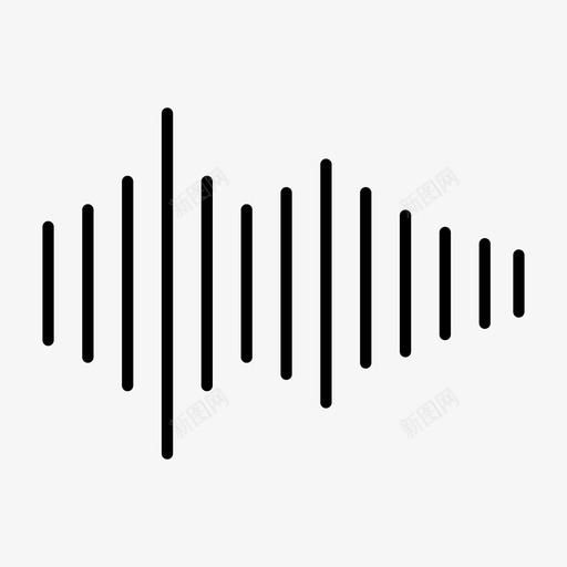 声波均衡器音乐图标svg_新图网 https://ixintu.com 均衡器 声波 符号 音乐