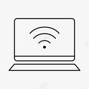 笔记本电脑wifi设备屏幕图标图标