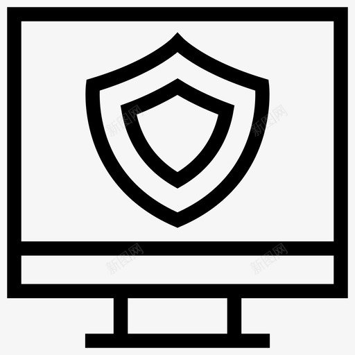 防护监控保护图标svg_新图网 https://ixintu.com 保护 安全 监控 网页设计开发 防护