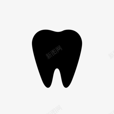 牙齿骨头龋齿图标图标