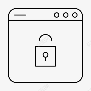 锁应用程序安全图标图标