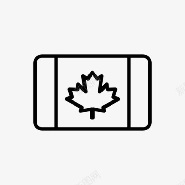 加拿大国家旗帜图标图标