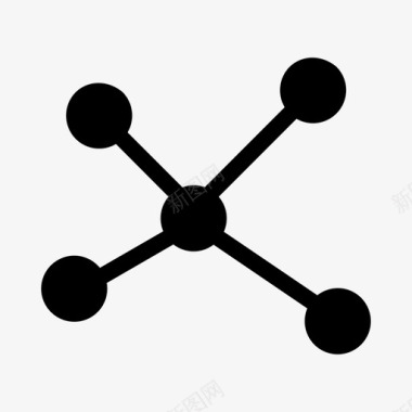 分子原子键电子图标图标
