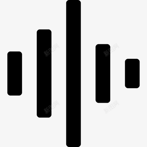 声波均衡器音乐条图标svg_新图网 https://ixintu.com 均衡器 声波 声音频率 网页和用户界面图标 配乐 音乐条
