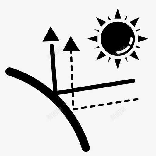 紫外线防晒白天防护图标svg_新图网 https://ixintu.com 夏天 白天 紫外线防晒 防护