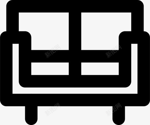 沙发家具家居用品图标svg_新图网 https://ixintu.com 家具 家居用品 沙发