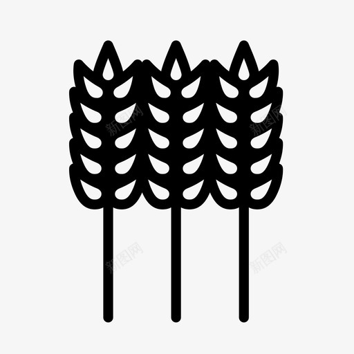 小麦谷类面粉图标svg_新图网 https://ixintu.com 坚果和零食 小麦 种植 谷类 面粉 食品