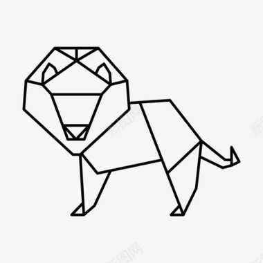 狮子动物丛林之王图标图标