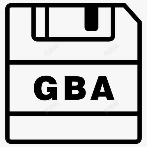 保存gba文件保存图标svg_新图网 https://ixintu.com gba扩展名 保存gba 保存图标 文件