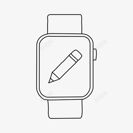 applewatch编辑applewatch设备图标svg_新图网 https://ixintu.com applewatch applewatch编辑 屏幕 设备 铅笔