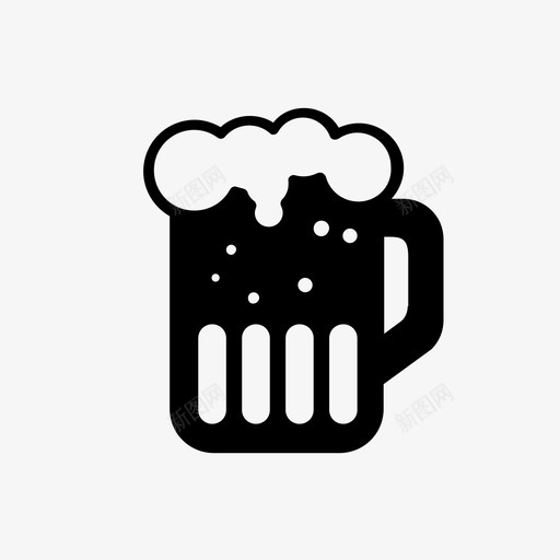 啤酒杯饮料泡沫图标svg_新图网 https://ixintu.com 啤酒杯 泡沫 食品饮料 饮料
