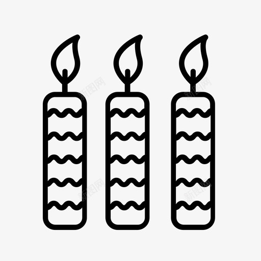 蜡烛生日生日蛋糕图标svg_新图网 https://ixintu.com 庆祝 生日 生日蛋糕 蜡烛