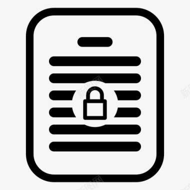 锁定的文档文档锁定锁定的文件图标图标