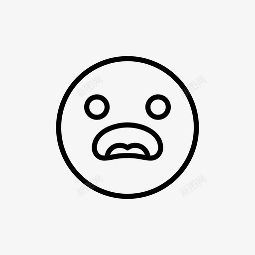 失望表情表情符号悲伤图标svg_新图网 https://ixintu.com 失望表情 悲伤 惊讶 表情概述 表情符号
