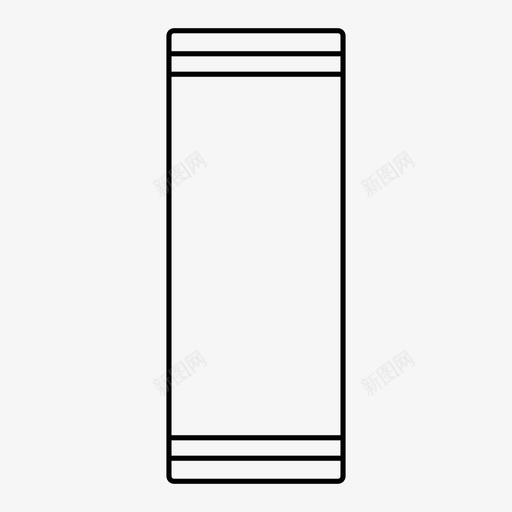 细管水管细管轮廓图标svg_新图网 https://ixintu.com 水管 细管 细管轮廓